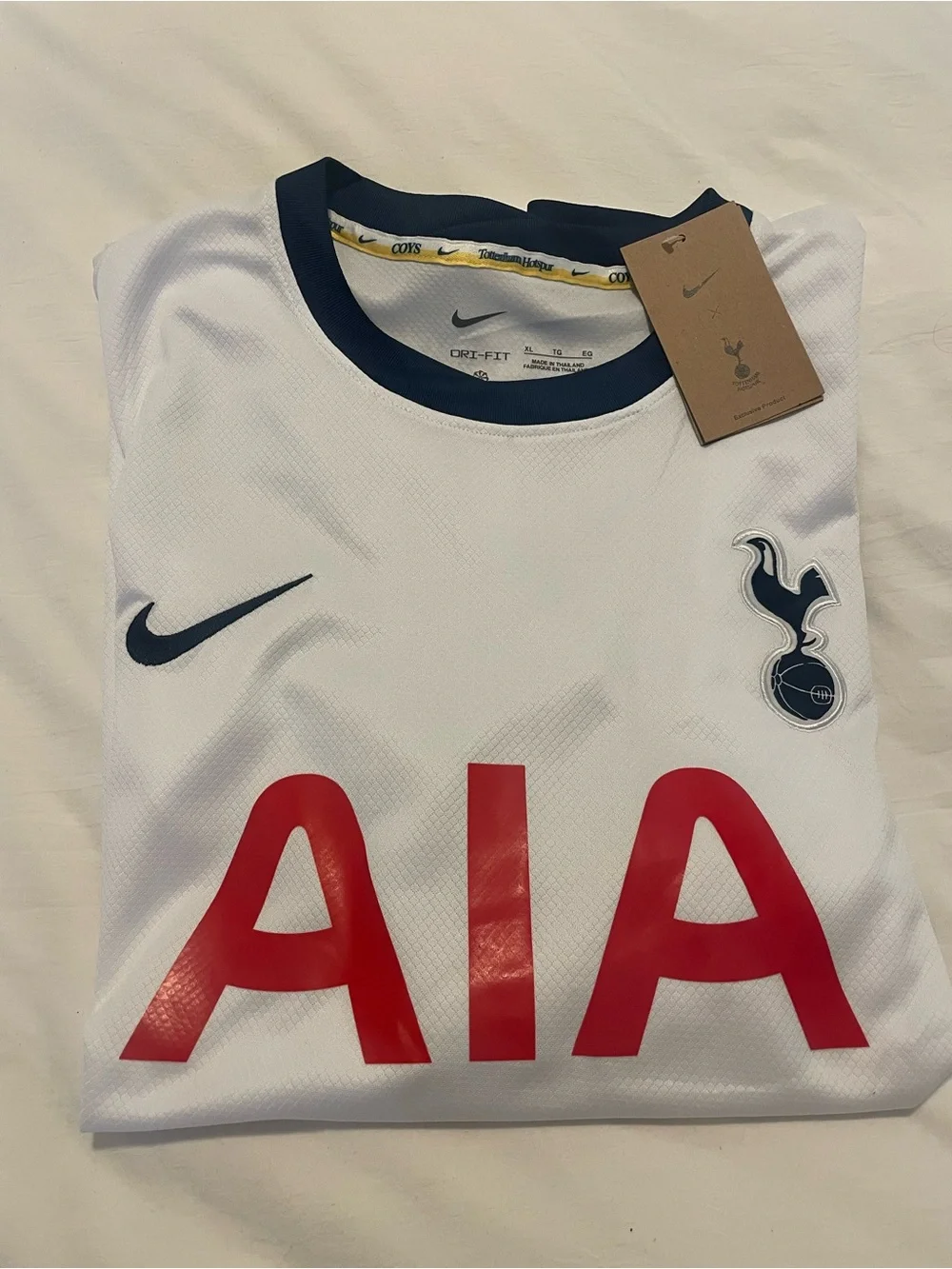 Nike Tottenham Hotspur Adult XL White & Navy Soccer Jersey